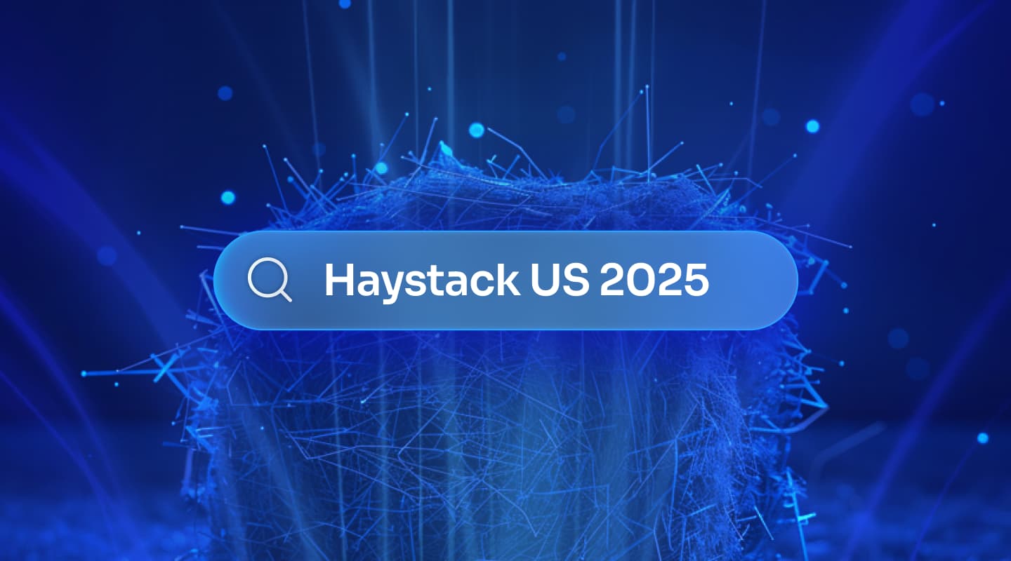Abstract image of a haystack with a search bar that says 