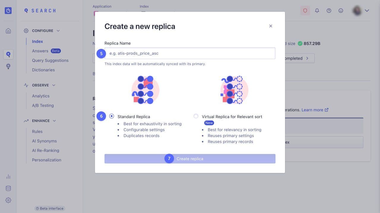 Create replica