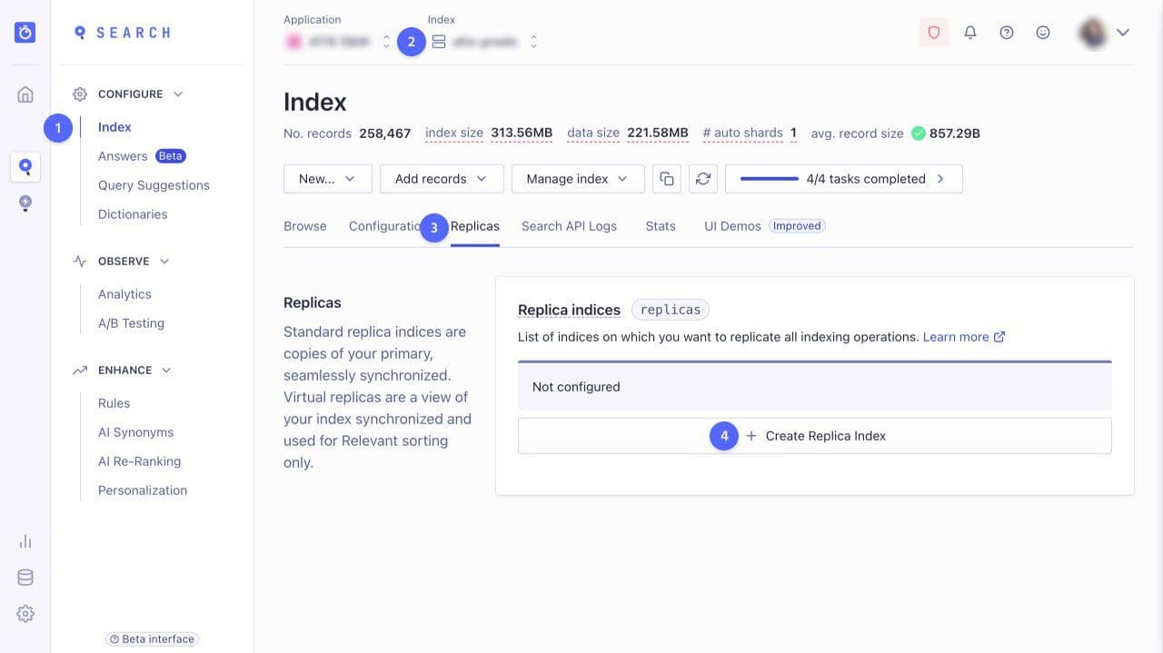 Index Replicas