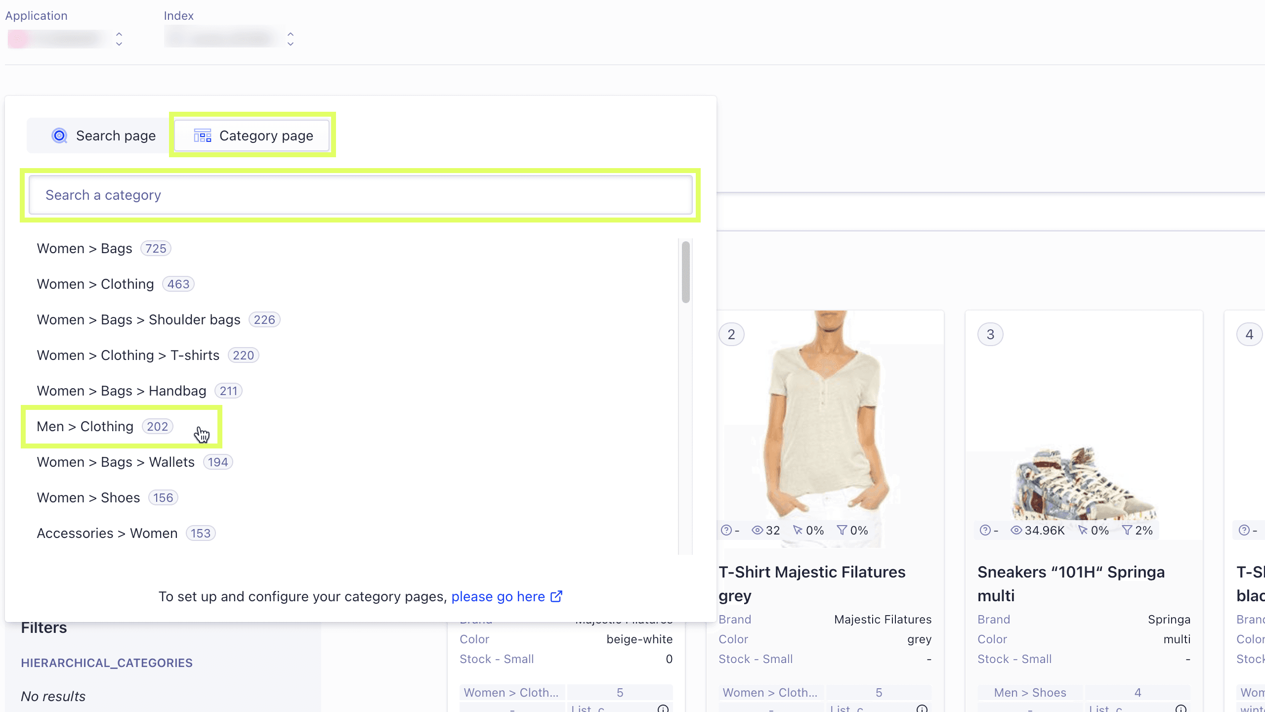 Category Page Selector