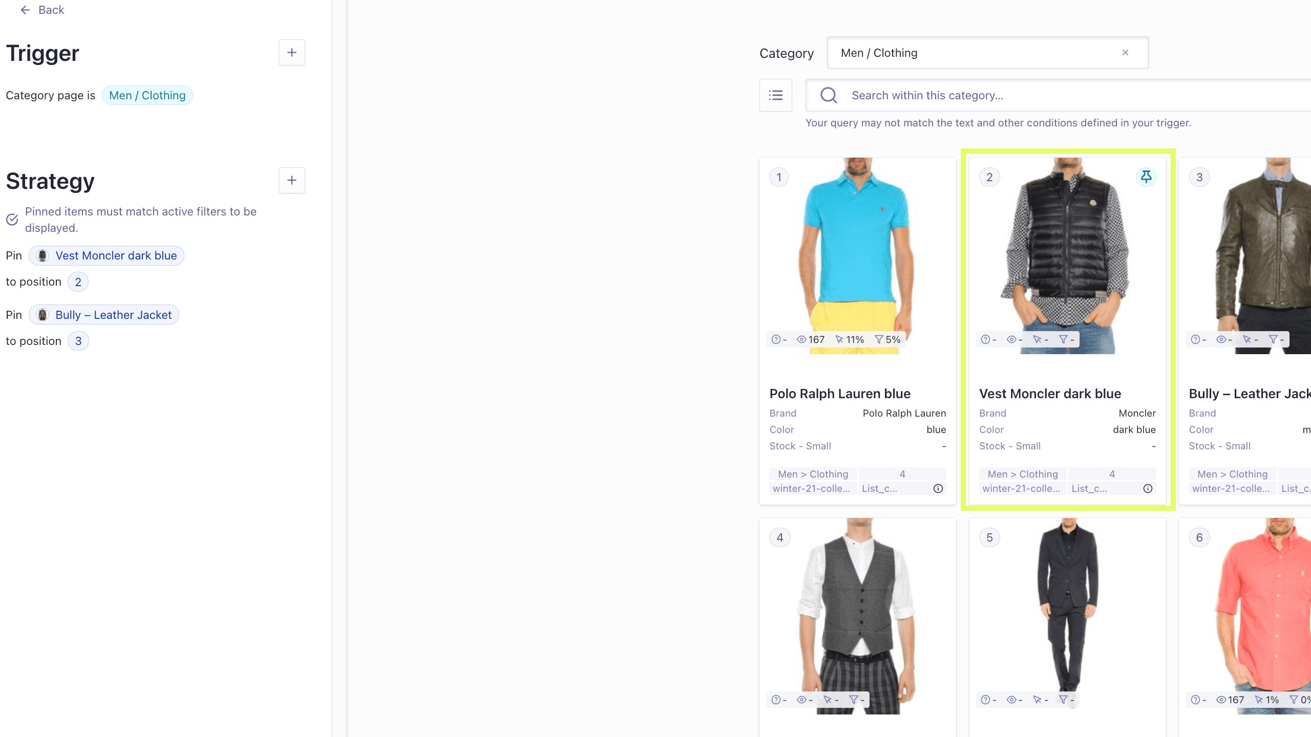 Merchandise Category Page